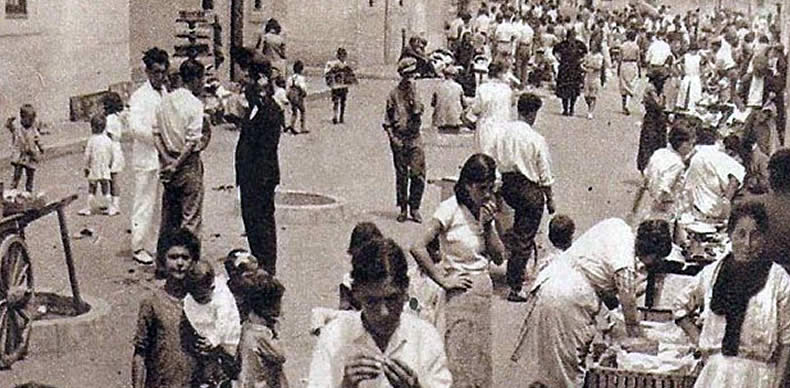 Imagen de las calles de Barcelona al comienzo de la II República.