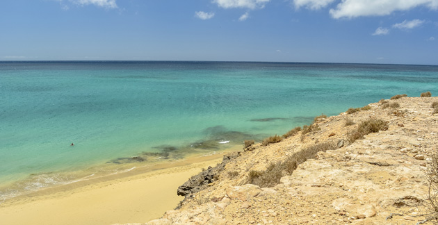 Paradisíaca playa en Fuerteventura