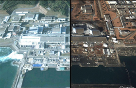 Antes y despues del tsunami