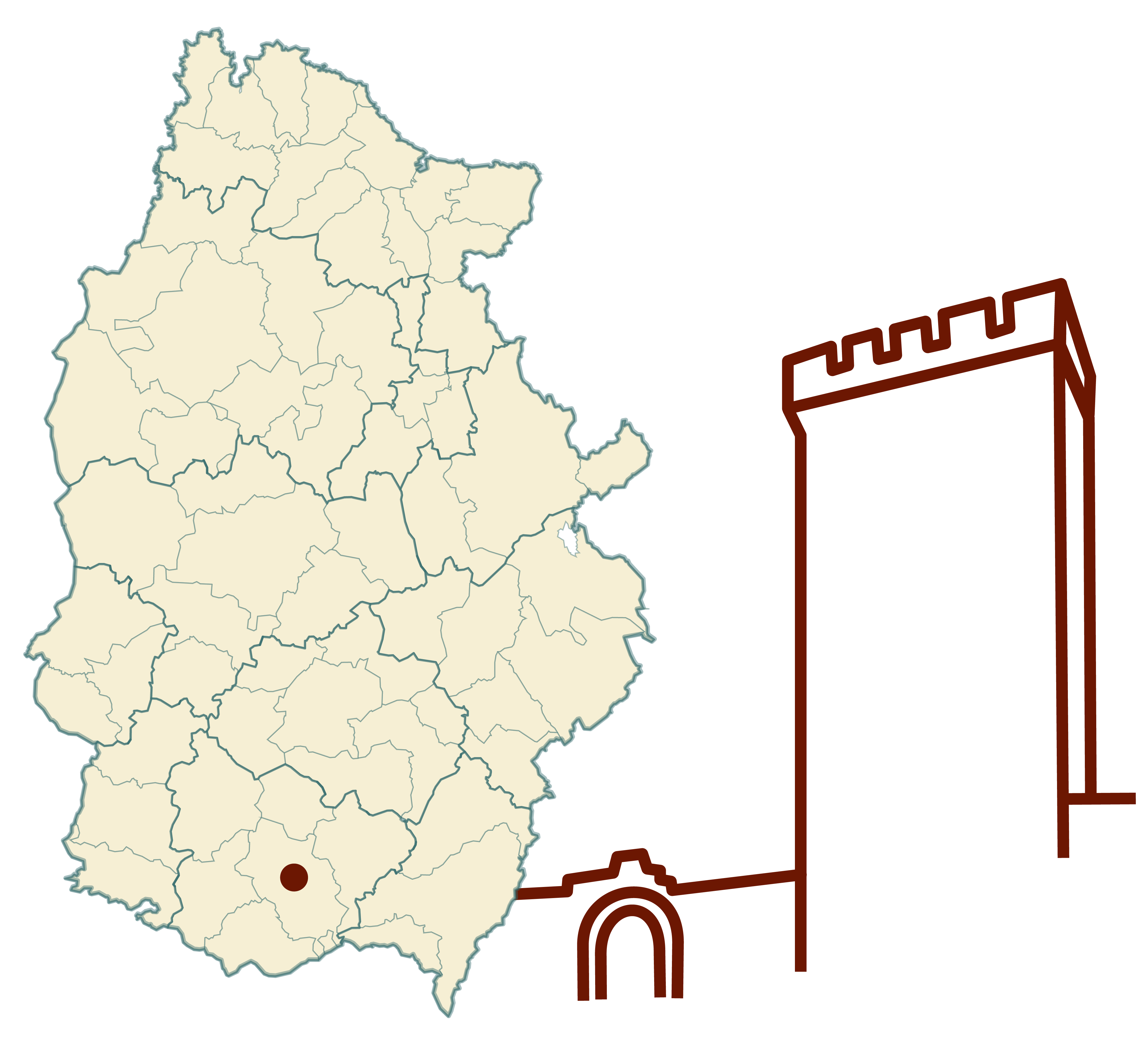 Mapa de Monforte de Lemos